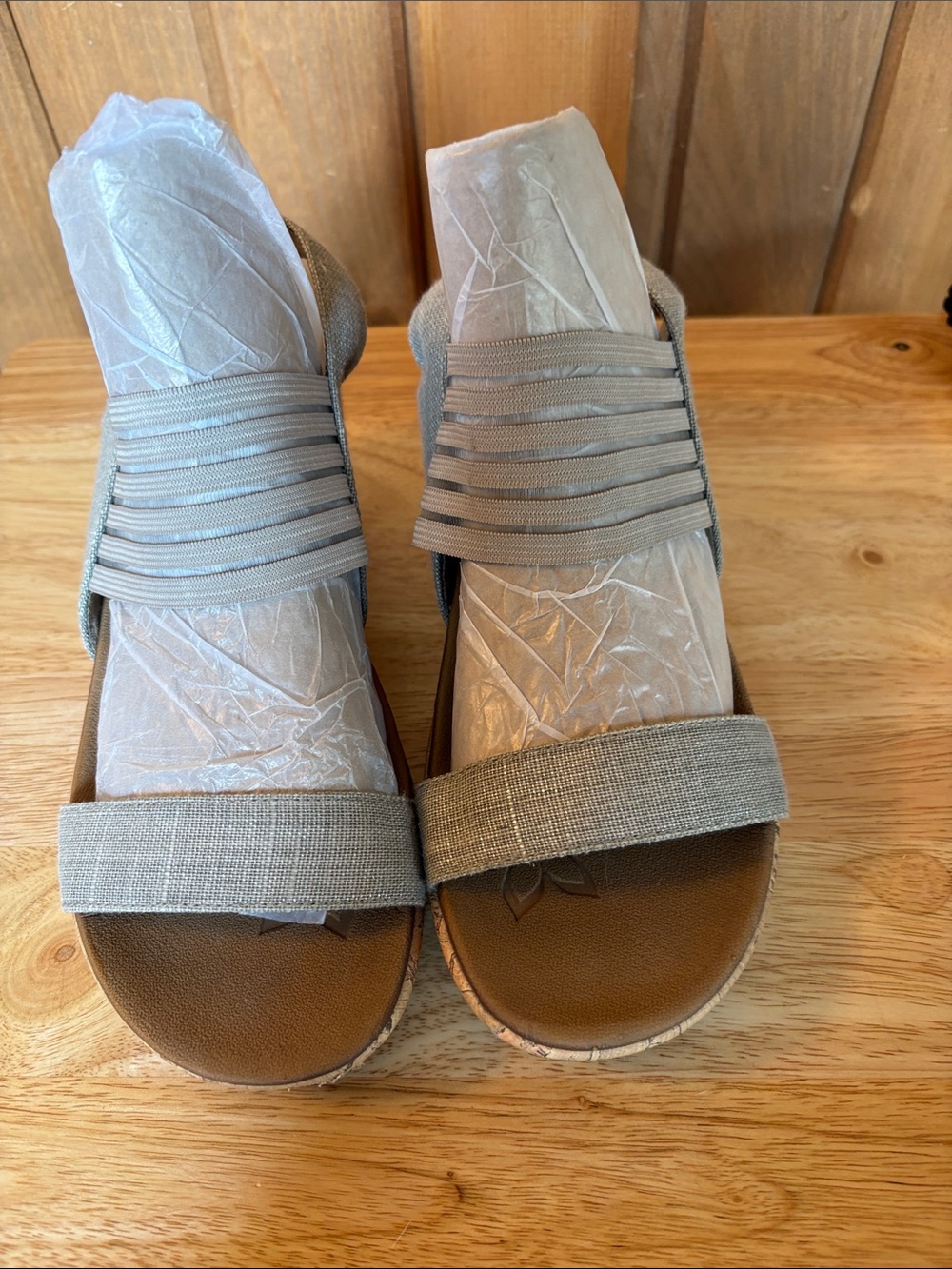 Skechers Stretchy Strap Cork Sandals